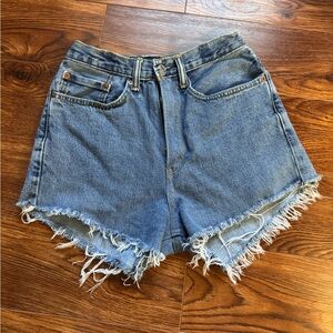 Levi 550 cutoff shorts size 8